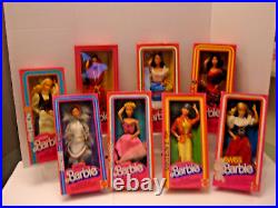 LOT 9 Barbie Dolls Of The World 1979-1983 France India Spain Italy +4 & Hawaiian