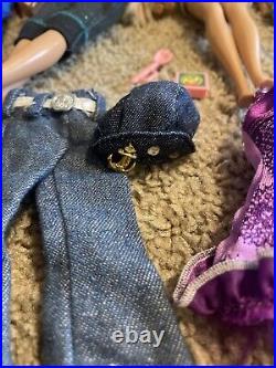 LOT Barbies Mattel Fashion Blonde Dolls Vintage With Clothes + Paradise Kid