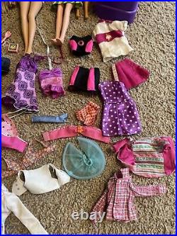 LOT Barbies Mattel Fashion Blonde Dolls Vintage With Clothes + Paradise Kid