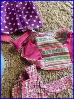 LOT Barbies Mattel Fashion Blonde Dolls Vintage With Clothes + Paradise Kid