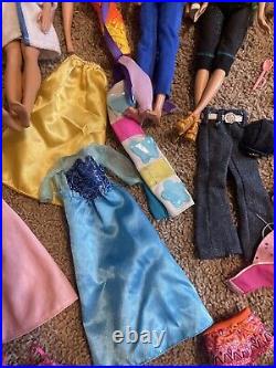 LOT Barbies Mattel Fashion Blonde Dolls Vintage With Clothes + Paradise Kid