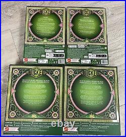 LOT OF 4 Mattel ERROR WICKED. COM Wicked Deluxe Glinda Elphaba Fashion Dolls NIB