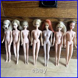 LOT Of 7 Vintage Barbie Twist N Turn 1960's Barbie