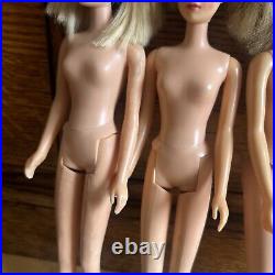 LOT Of 7 Vintage Barbie Twist N Turn 1960's Barbie