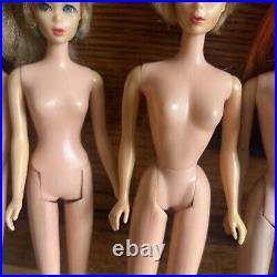 LOT Of 7 Vintage Barbie Twist N Turn 1960's Barbie