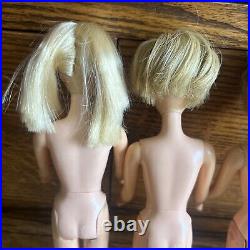 LOT Of 7 Vintage Barbie Twist N Turn 1960's Barbie