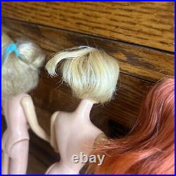 LOT Of 7 Vintage Barbie Twist N Turn 1960's Barbie