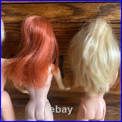 LOT Of 7 Vintage Barbie Twist N Turn 1960's Barbie