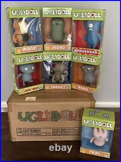 LOT UGLY DOLL NEW & EUC Uglydoll Vinyl 6 Target Jeero RARE HTF BOX