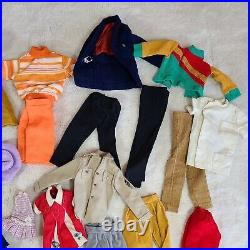 LOT Vtg 1960's Mattel BARBIE Ponytail #4 & Skipper Doll with Original Outfits +Ken