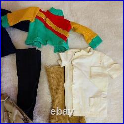 LOT Vtg 1960's Mattel BARBIE Ponytail #4 & Skipper Doll with Original Outfits +Ken