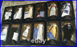 LOT of 12 Franklin Mint TITANIC Rose DOLL ENSEMBLES NRFB some withCOA & worn boxes