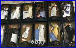 LOT of 12 Franklin Mint TITANIC Rose DOLL ENSEMBLES NRFB some withCOA & worn boxes