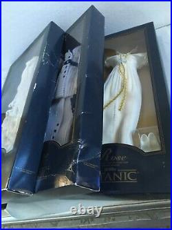 LOT of 3 Franklin Mint 16 Vinyl TITANIC Rose Doll ENSEMBLES Complete OUTFITS