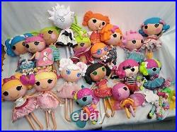 Lalaloopsy Dolls Full Size Doll Huge Lot 18 Pcs + Some Misc Accessories