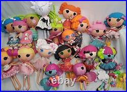 Lalaloopsy Dolls Lot Full Size Dolls Lot Of 18 Pcs + Accessories