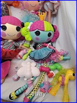 Lalaloopsy Dolls Lot Full Size Dolls Lot Of 18 Pcs + Accessories
