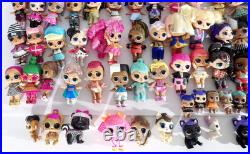 Large LOL Surprise Dolls Lot 113 Dolls, Babies, Pets & 200+ Accessories CLEAN