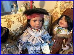 Large Lot of Native American Dolls 15 + Dolls
