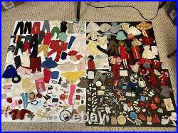 Large Lot of Vintage Barbie Mattel Tammy Tressy Doll Clothes Accessories TLC-EXC