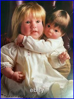 Lee Middleton Doll DUO 24 Straight Leg My Big Sister & Little Brother By Reva