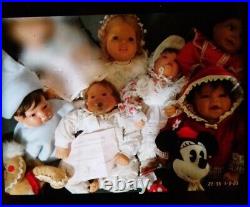 Lee Middleton Doll Lot. 6 Vinyl Dolls + 2 Stuffies