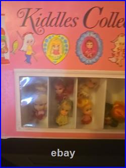 Liddle Kiddle Collectors Case & 12 Kiddles. Pretty Little Tiny Dolls. Qld Aust