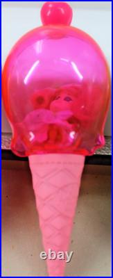 Liddle Kiddle Tutti Fruity, Frosty Mint, and Orange Ice dolls and Kones