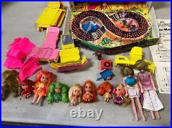 Liddle Kiddles Klub 1968 Mattel Vintage Doll Club House Playset LOT(X9)Dolls