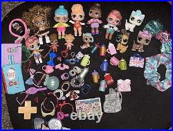 Lol Surprise Lot/dolls/animals/swim Goggles/accessories/btls/blnkts/clths/cards+