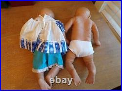 Lot 2 JESMAR 18 Newborn Realistic Anatomically Correct Baby Girl and Boy Dolls