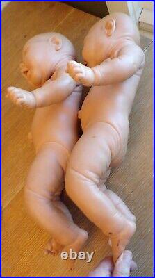 Lot 2 JESMAR 18 Newborn Realistic Anatomically Correct Baby Girl and Boy Dolls