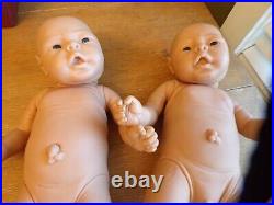 Lot 2 JESMAR 18 Newborn Realistic Anatomically Correct Baby Girl and Boy Dolls
