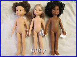 Lot 3 Nude Paola Reina Las Amigas Dolls 32cm Vinyl Nora Carol Manica Tags Read