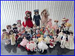 Lot Of 100 Vintage Dolls Madame Alexander, Shirley Temple, Ginger & Ginny