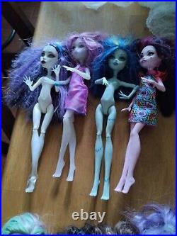 Lot Of 11 Monster High Dolls