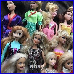 Lot Of 27 Barbie Dolls and Friends / Mattel