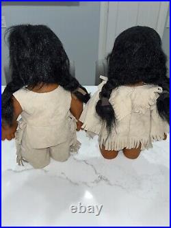 Lot Of (2) Tico Trolls Native American Couple 14 Costa Rica 1984