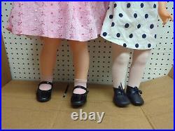 Lot Of 2 Vintage 1960's Companion Sister Dolls 30&34 Playpal Style Redressed