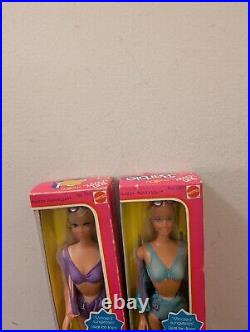 Lot Of 2-Vintage 1978 Barbie Malibu Sun Lovin' And 1978 Sun Lovin' PJ
