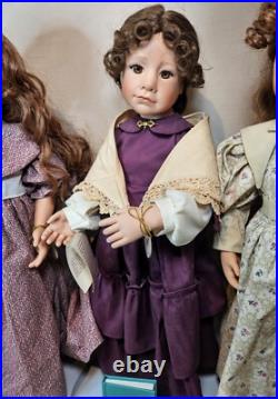 Lot Of 3 Good-Kruger Vinyl Dolls Set of Little Women Meg Jo Beth