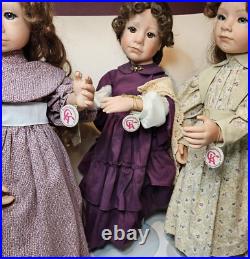 Lot Of 3 Good-Kruger Vinyl Dolls Set of Little Women Meg Jo Beth