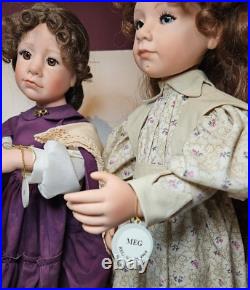Lot Of 3 Good-Kruger Vinyl Dolls Set of Little Women Meg Jo Beth