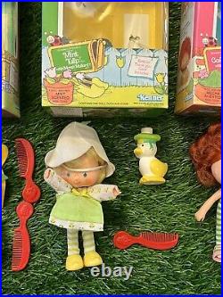Lot Of 3 VTG Strawberry Shortcake Friend Almond Tea Tulip Tea Cafe Ole with Pets