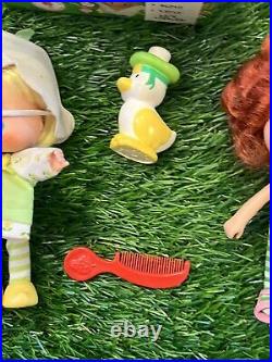 Lot Of 3 VTG Strawberry Shortcake Friend Almond Tea Tulip Tea Cafe Ole with Pets