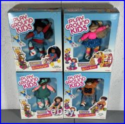 Lot Of 4 ERTL PLAYGROUND KIDS DOLLS Brand New Ricky, Carrie, Traci, Krissy NICE