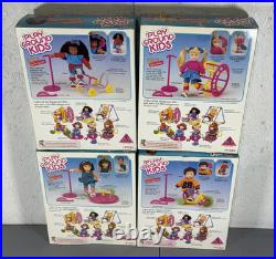 Lot Of 4 ERTL PLAYGROUND KIDS DOLLS Brand New Ricky, Carrie, Traci, Krissy NICE