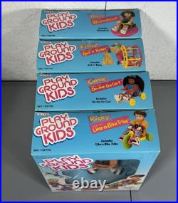 Lot Of 4 ERTL PLAYGROUND KIDS DOLLS Brand New Ricky, Carrie, Traci, Krissy NICE