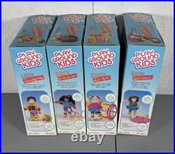 Lot Of 4 ERTL PLAYGROUND KIDS DOLLS Brand New Ricky, Carrie, Traci, Krissy NICE