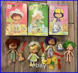 Lot Of 4 VTG Strawberry Shortcake Friend Almond Tea Tulip Tea Cafe Ole with Pets